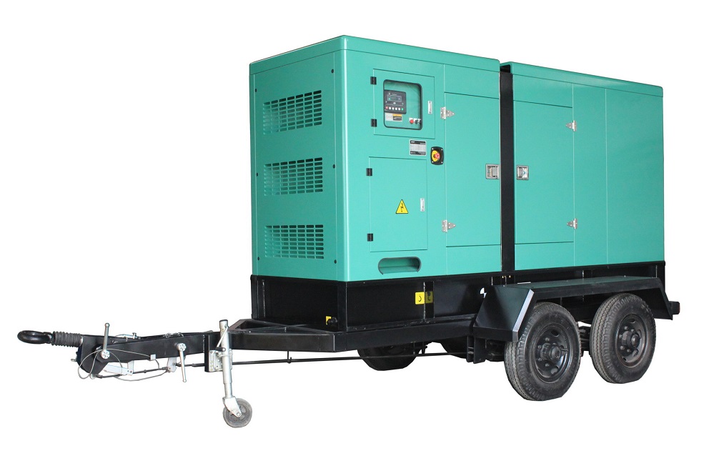 150kva dg set with movable trailer